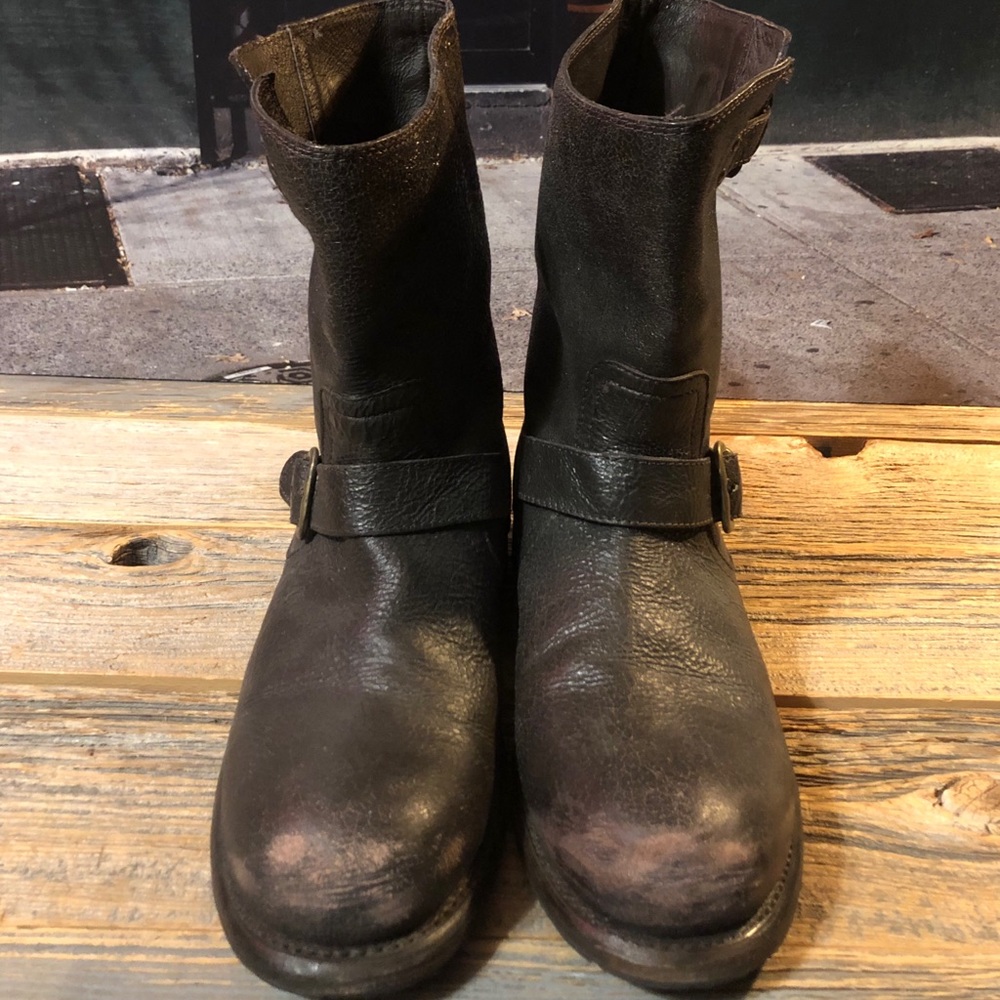(NWOT) Marc Moto Vintage Style Leather Boots